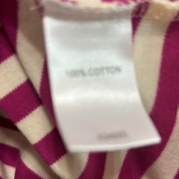 Appleseeds Fuschia and Cream Cotton Turtleneck - Picture 4 of 5